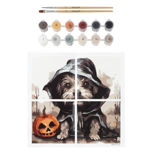 Halloween Dog Paint-by-Number Gallery Mini Kit by Artist's Loft®